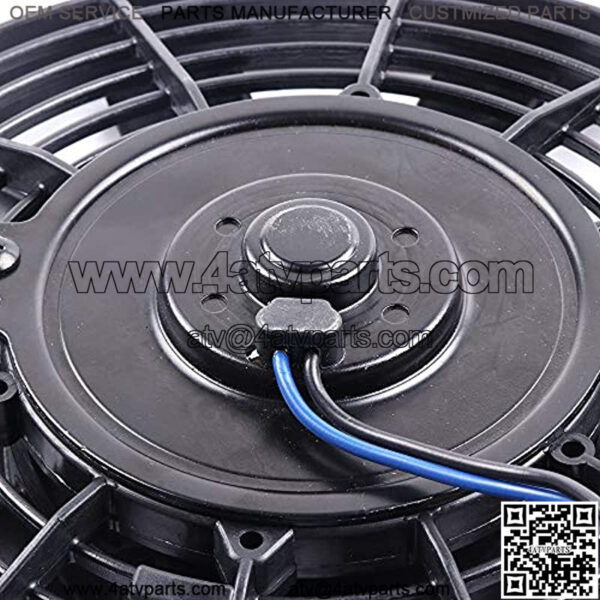 8"inch Push Pull Slim Electric Radiator Cooling Fan Mount Kit Universal Plastic Black - Image 4