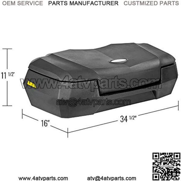 Black Widow ATV-CB-6600 Front Rack Loacking ATV Cargo Box - Image 4