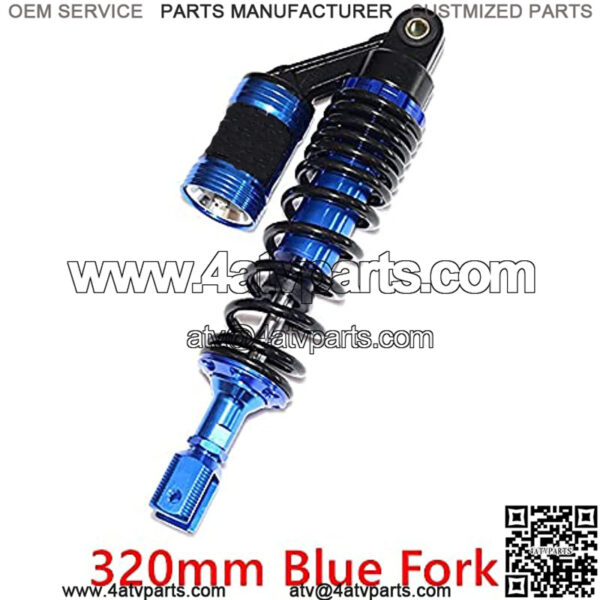 Suspension Shock 320mm 340mmMotorcycle Rear Air Shock Absorber Rear Suspension for Scooter ATV Quad for Bike   car (Color : 320mm Blue Fork)