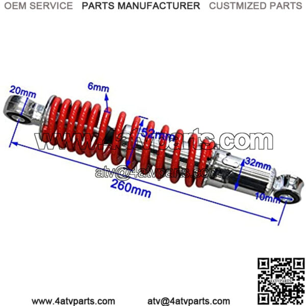 260mm 10.2" Front Shock Absorber Sensa-Trac Suspension for ATV 4 Wheeler Quad Bikes - Image 2