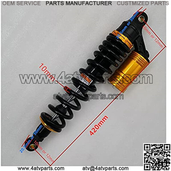 Suspension Shock 420mm Rear Back Shock Absorber Shocker Suspension for Quad Dirt Bike ATV Kart All Terrain Vehicle Motorcycle for Bike   car - Image 5