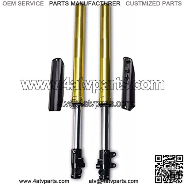 Suspension Shock Motorcycle Falling Protection Gold 735mm Front Forks Shock Absorber Suspension for 125 150 160cc Pit Dirt Bike Scooter ATV for Bike   car