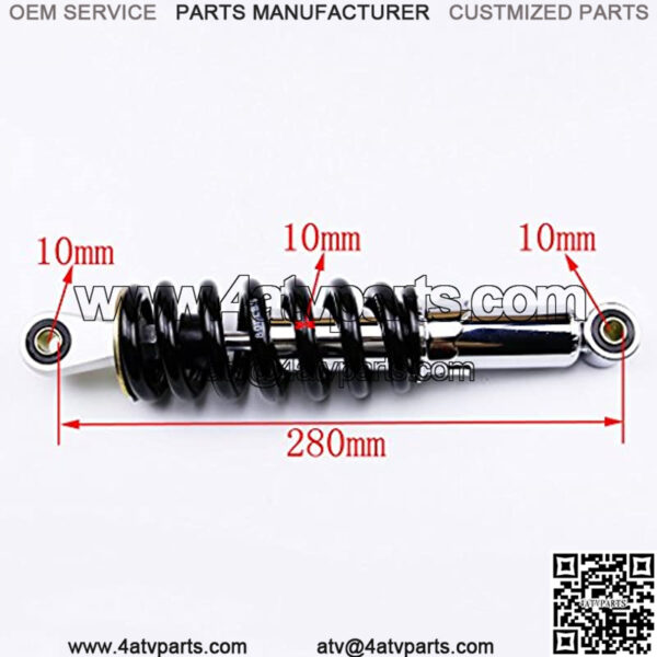 280mm 11 inch Rear Shock Absorber ATV Quad Dirt Pit Bike 150cc 160cc 200cc Motorbike - Image 2