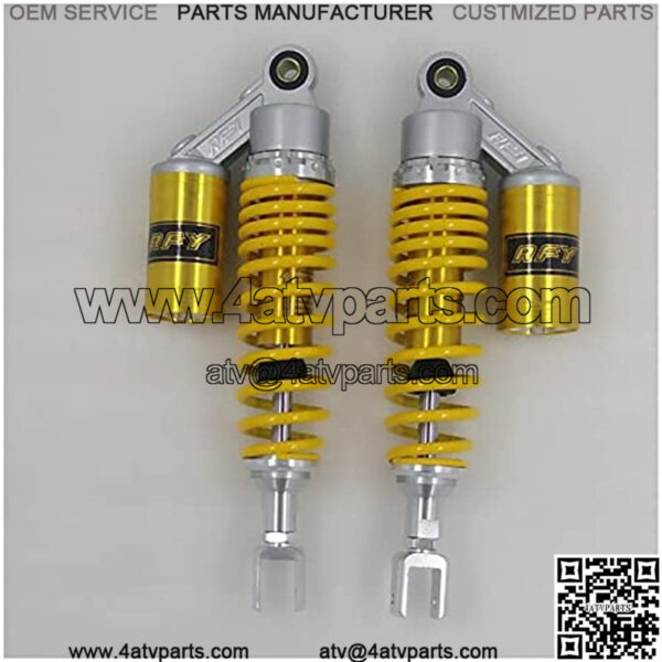 Suspension Shock 340mm Motorcycle Air Shock Absorbers Rear Suspension for CB750F SOHC Dirt Bike Gokart Quad ATV Yellow&Silver for Bike   car - Image 2