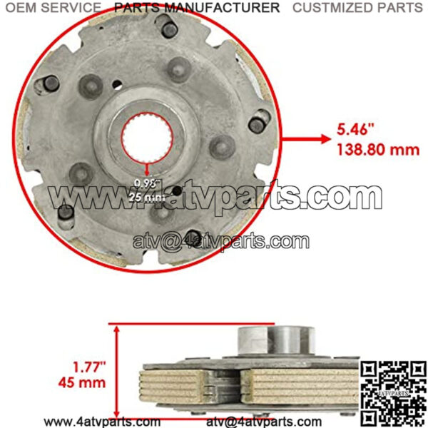 Wet Clutch Centrifugal Carrier Compatible with Yamaha Kodiak 450 Yfm450Fa Hunter 2003-2006 - Image 2