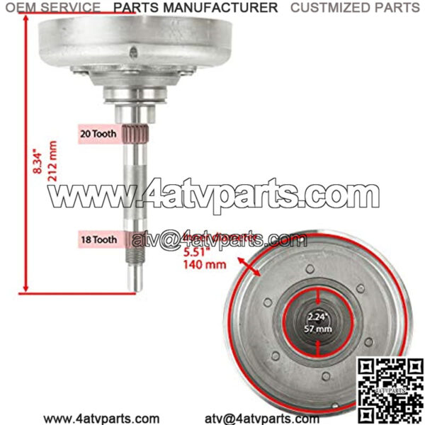 Compatible with Wet Clutch Drum and Yamaha Kodiak 400 YFM400FA 4X4 2006 - Image 2