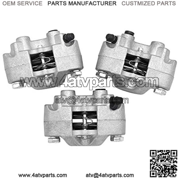 Front Left Right & Rear Brake Calipers for Arctic Cat ATV 250 300 375 400 454 500 with Pads 0402-011 0402-010 0402-011 - Image 2