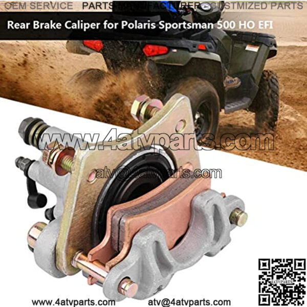 Rear Atv Brake Caliper For Polaris Sportsman 400 500 600 700 800 With Pads Replace 1911075,Brand New aftermarket rear brake caliper - Image 5