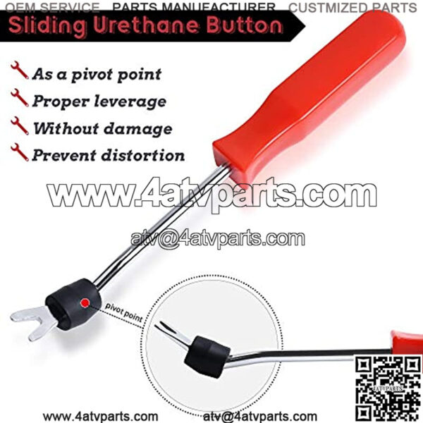 Plastic Fastener Remover - Universal Automotive Clip Removal Tool for Cars, Trucks, SUVs, ATVs and All Vehicles - Image 2