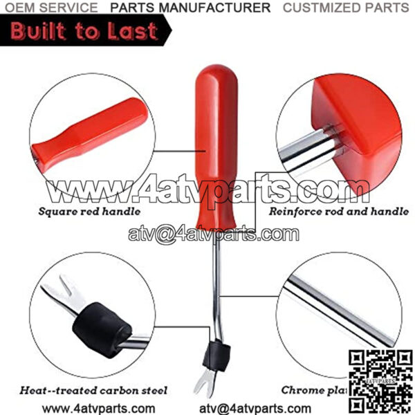 Plastic Fastener Remover - Universal Automotive Clip Removal Tool for Cars, Trucks, SUVs, ATVs and All Vehicles - Image 3