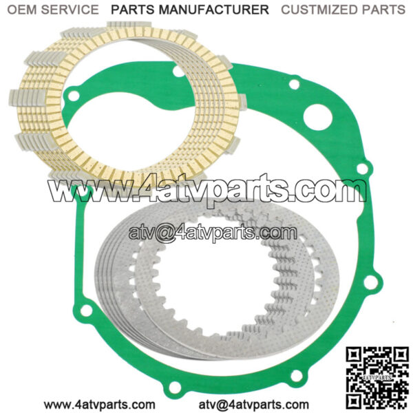 Clutch Friction Plates And Gasket Kit for Kawasaki ZR550B Zephyr 550 1990-1993 (Fits: Kawasaki)