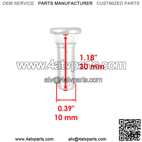 4 Front or Rear Wheel Hub Stud Bolt fits Yamaha Wolverine 350 YFM350 1998-2005 - Image 2