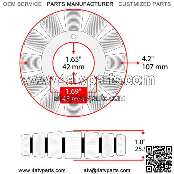 Stator Regulator Rectifier for Honda TRX420 FE Fm Te Tm Rancher 420 2007-2013 - Image 2