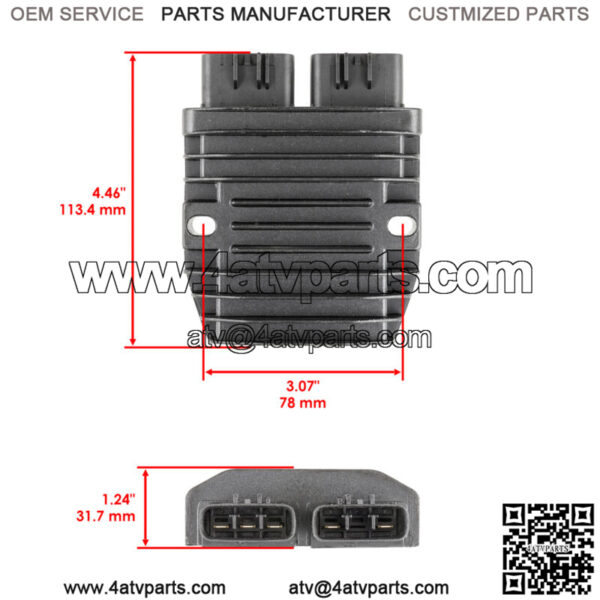 Stator Regulator Rectifier for Honda TRX420 FE Fm Te Tm Rancher 420 2007-2013 - Image 3