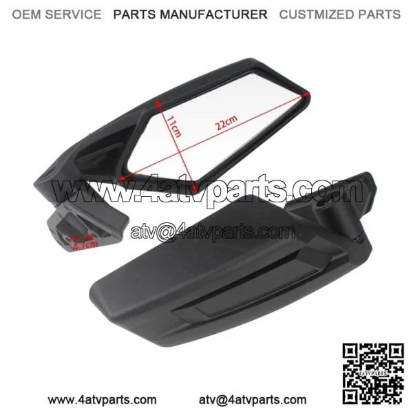 UTV Side Mirrors For Can-am Maverick X3X3 MAXMaverick X3 Max R 2017-2022 - Image 3