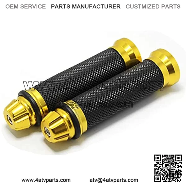 Motorcycle Grips Alluminum Bar End Thruster Grip 7/8" 22mm 24mm Motorcycle Handlebar Grips Compatible with Honda Yamaha Kawasaki(Gold) - Image 2