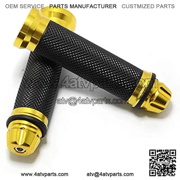 Motorcycle Grips Alluminum Bar End Thruster Grip 7/8" 22mm 24mm Motorcycle Handlebar Grips Compatible with Honda Yamaha Kawasaki(Gold) - Image 3