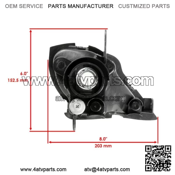 Right and Left Headlight Assembly For Yamaha Raptor 350 YFM350 YFM35 2004 - 2013 - Image 2