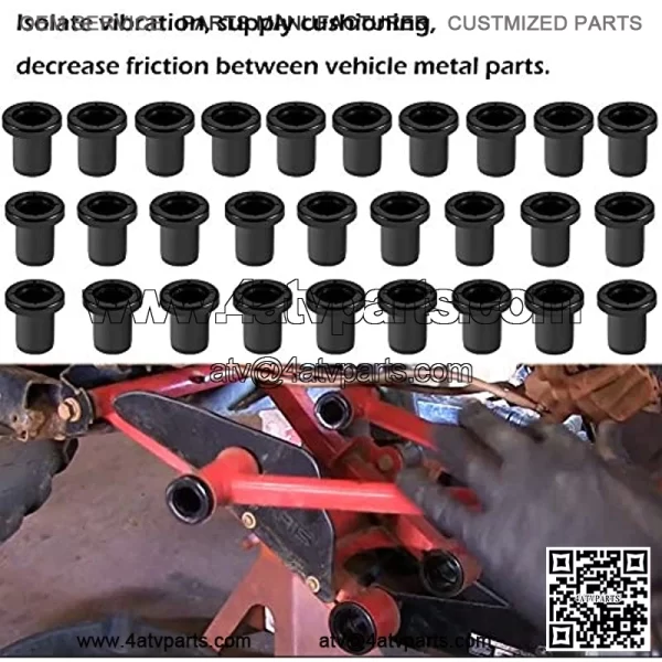 ATV Front & Rear A-Arm Bushing Kit 32 Pcs ABS Fit for Polaris Sportsman X2 500 800 Touring 2008-2013 Replaces for 5439874, 5436832, 5436505 - Image 2