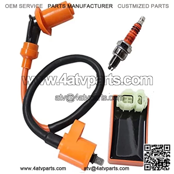 Performance Racing 6 Pins AC CDI Box + Ignition Coil + Spark Plug for Gy6 150cc 125cc 50cc Scooter Moped ATV Go Karts - Image 3