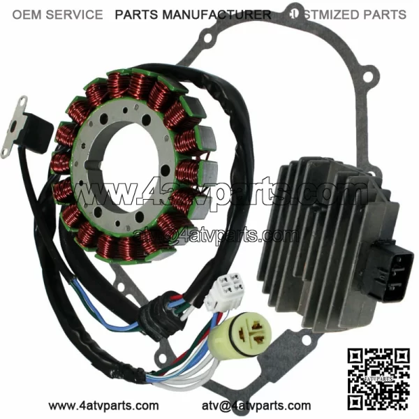 Stator & Regulator Rectifier for Yamaha Bruin 350 2004 2005 2006 With Gasket