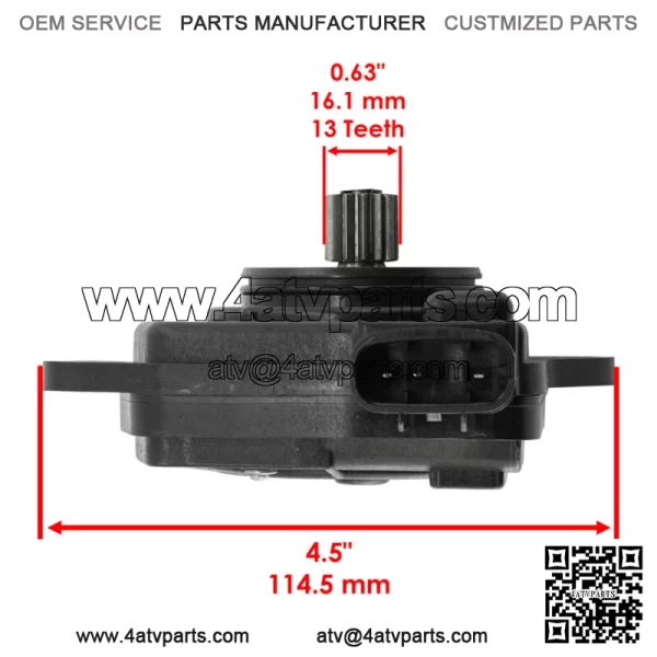 Front Differential Actuator Servo Motor for Yamaha Kodiak 450 4WD YFM45K 2018-23 - Image 3