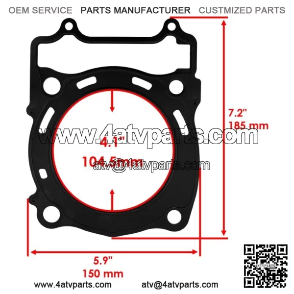 Cylinder Head Gaskets For Yamaha Wolverine YXE70 4x4 2016 2017 2018 - Image 2