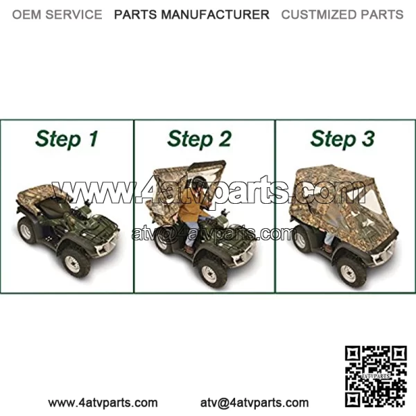 Intruder QuikCab Convertible ATV Cover - Camouflage, Model Number 52800