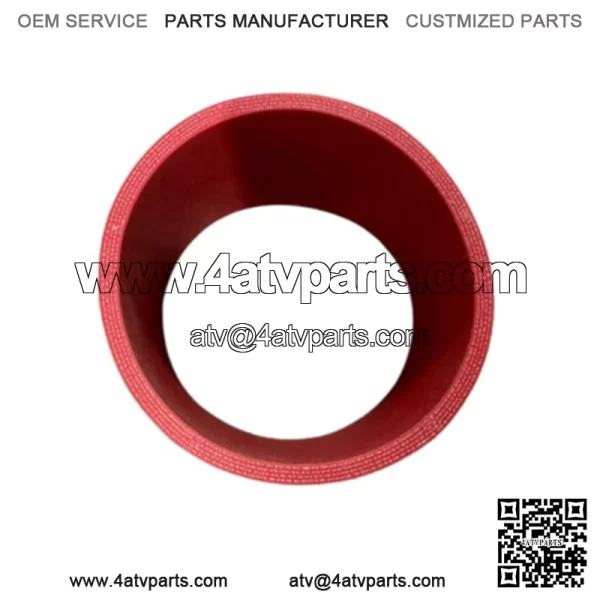 4" 4-PLY STRAIGHT INTAKE/INTERCOOLER PIPING SILICONE COUPLER ADAPTOR HOSE RED - Image 3