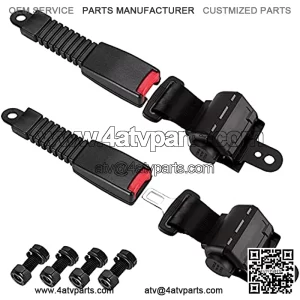 Golf Cart Seat Belts Retractable 47.64" Universal Seat Belts for Golf Cart EZGO TXT RXV, Yamaha, Club Car, Go Kart, UTV, ATV(2 Sets)