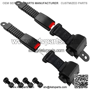 Golf Cart Seat Belts Universal Golf Carts Retractable 47" Belts for EZGO TXT RXV | Yamaha | Club Car UTV | ATV 2 Set Only