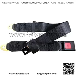 2 Point Adjustable Single Seat Safety Belt Harness fits Go Kart ATV UTV Quad Club Golf Cart Buggie Taotao Sunl Roketa (1)