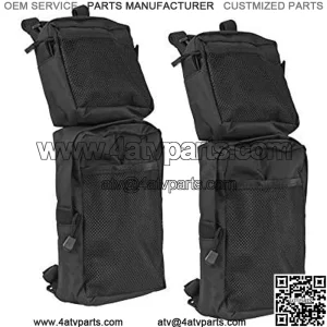 ATV Fender Bags 2-Pack ATV Tank Saddle Bags, Cargo Storage Hunting Bags (Black)