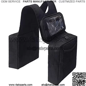 Universal Motorcycle ATV Tank Saddle Bag with Waterproof Phone Storeage Bag, Front Accessories Storage Pack Luggage Bag