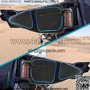 Side Door Bags-Heavy Duty 1680D Nylon Door Bags for Polaris XP 1000 900XC S900 Passenger and Driver Side Storage Bag with Knee Protection