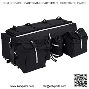 ATV Rear Bag, Universal Car Cargo Rear Rack Gear Bag Luggage Storage Saddle Bag for Traveling