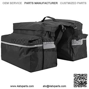 Keenso Motorcycles Saddle Bag, Universal ATV Motorcycle Luggage Bag Waterproof Motorcycle Rear Bag Tail Bags Saddlebag Snowmobiles Storage Bags Motorcycle Accessories
