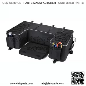 ATV Part Rear Rack Back Seat Storage Pack Luggage Bag Cushion Pad Padded Black