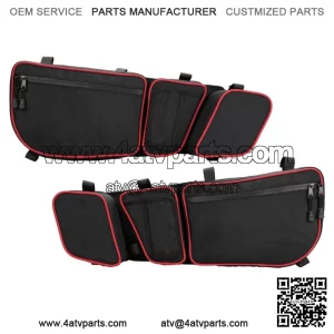 KEMIMOTO UTV Front Door Storage Bags w/Knee Pad For Can Am Maverick X3 2017-2023