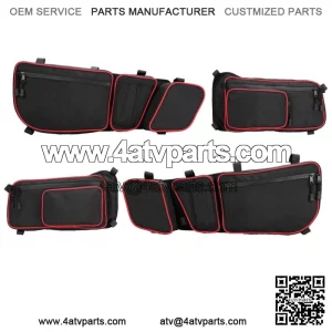 KEMIMOTO UTV Front&Rear Side Storage Door Bags For Can Am Maverick X3 Max 17-23