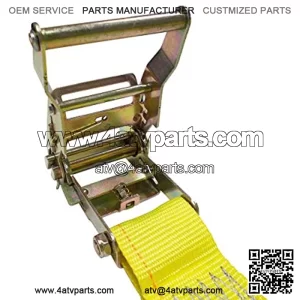 10 - Pack 2" x 12?? E-Track Ratchet Tie Straps Trailer Van Enclosed Truck Tie Down (12 FT - Yellow)
