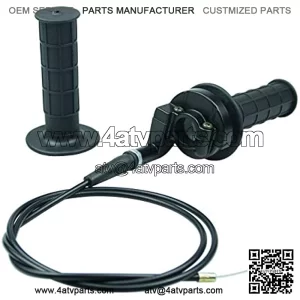 Motorcycle Throttle Handle and Grip Cable for 50cc 110cc 125cc 150cc 250cc Dirt Bike Quad ATV Mini Baja Mb165 Mb200 (51 Inches)