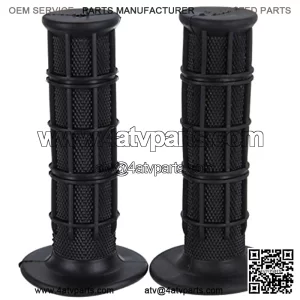 Iglobalbuy Black Rubber Hand Grips Handlebar For ATV Polaris Arctic Cat Suzuki
