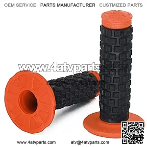 7/8" Motorcycle Handlebar Grips for Dirt Pit Bike ATV UTV - Orange