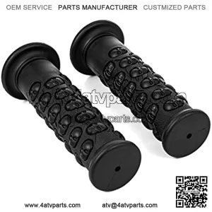 ALPHA MOTO ATV Bicycle Handlebar Grips With Skull Pattern (7/8"+7/8")