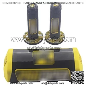 Dirt Bike Handlebar Pad Grips Pillow Top Set For 7/8" 22mm 1 1/8" 28mm Handlebars RM RMZ DRZ DRZ400 S M RMZ250 RMZ450 ATV UTV Pit Motorcycle Motocross Universal (gold)