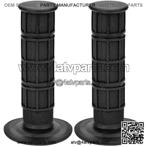 7/8'' 22mm Black left and Right Handlebar Grips for Arctic Cat 250 Polaris Sportsman  Recon Forman 450 Yamaha  ATV 4 Wheeler Quad Black Parts,10% coupon applied at checkout,with coupon