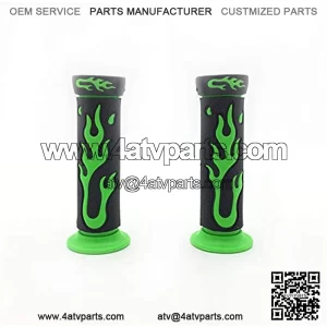 XH4067-LIGHT GREEN-22 7/8 Inches (22mm) Flame Gel Handlebar Grips Compatible with Yamaha  Suzuki ATV KTV Scooter,5% coupon applied at checkout,with coupon