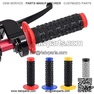 Motorcycle Dirt Bike Universal Rubber Handlebar Hand Grips, 5MLGgoods 7/8" Dirtbike Handlebar Grip Covers, Acceseries Powersports Handlebar Pads, Pit Bike Atv Pillow Top Gips Hand (YELLOW)