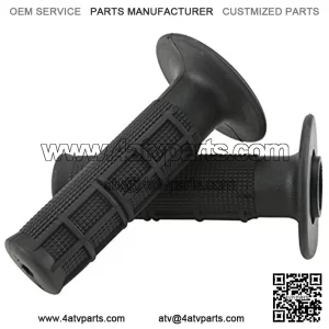 Onway Motorcycle Hand Grips for ATV Polaris Arctic Cat Suzuki Yamaha with Soft TPR Material, Black